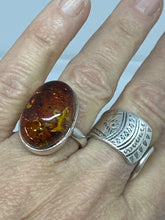 Deep Amber Ring Size 8