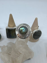 Round sunshine Labradorite Ring  Size 10