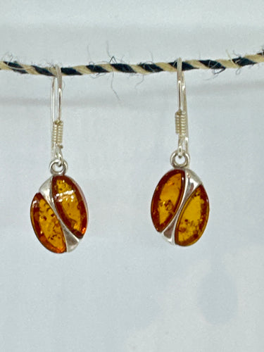 Double Amber Earrings