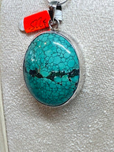 SALE ! Large bluey Turquoise pendant