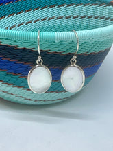 Circular Mother of Pearl earrings
