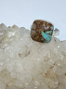 Square Turquoise ring size 9