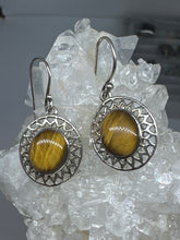 Tigers Eye healing earrings