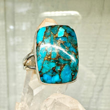 Rectangle Turquoise ring size 7