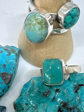 Small square Turquoise ring size 7