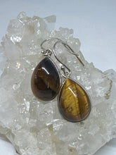 Tigers Eye tear drop earrings