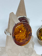 Adjustable Amber Ring Size 8/9