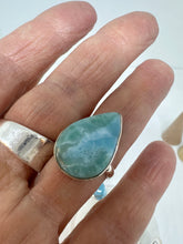 Peaceful Larimar Ring size 9