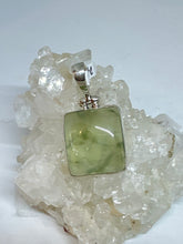 Square Prehnite Pendant