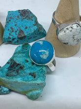 Round Turquoise ring size 7