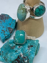 Small square Turquoise ring size 7