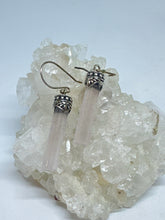 Rosé Quartz drop earrings