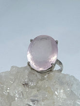 Rose Quartz Compassion Ring     Size 11