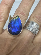 Mystical Labradorite Ring   Size 9