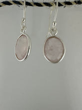 Rosé Quartz oval faceted earrings