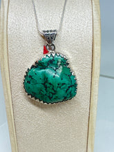 SALE ! Large raw Turquoise pendant