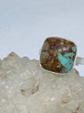 Square Turquoise ring size 9