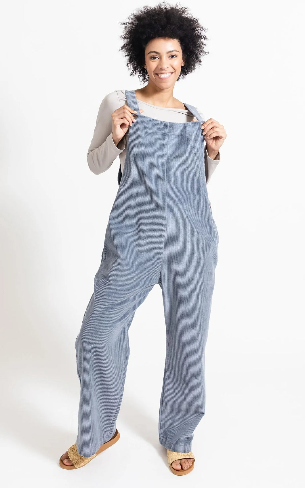 Surya CORDUROY OVERALLS - SKY BLUE