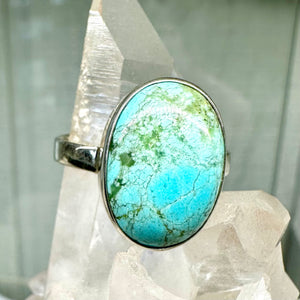 Aqua Turquoise ring size 8