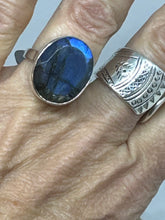 Regal Labradorite Ring   Size 9