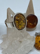 Baltic ocean Amber Ring Size 9