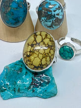 SALE! Mossy Turquoise ring size 9
