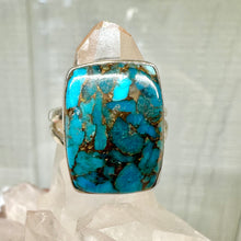 Rectangle Turquoise ring size 7
