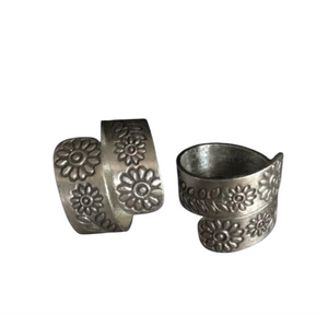 Nature lover - Hill Tribe Silver Ring