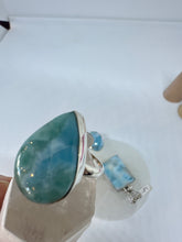 Peaceful Larimar Ring size 9