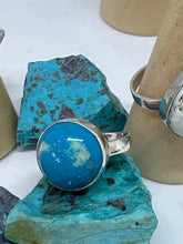 Round Turquoise ring size 7