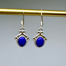 Peace Lilly Lapis Lazuli earrings