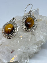 Tigers Eye healing earrings