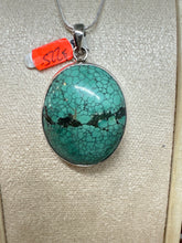 SALE ! Large bluey Turquoise pendant