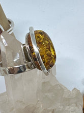 Baltic ocean Amber Ring Size 9