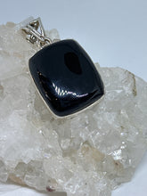 Protective square  Black Onyx Pendant