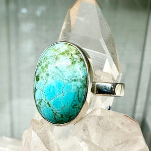 Aqua Turquoise ring size 8