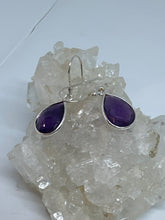 Amethyst Circle Earrings