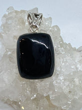 Protective square  Black Onyx Pendant