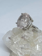 SALE! Rose Quartz Amour faceted Ring  Size 8