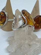 Warm honey Amber Ring Size 11