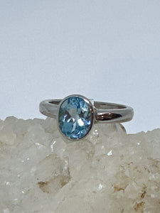 Topaz Oval Ring size 8