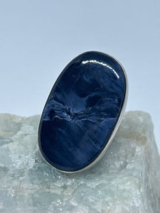 Blue Pietersite ring size 11