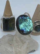 Protection large Labradorite Ring  Size 11