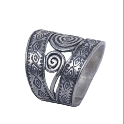 Swirls for days - Hill Tribe Silver ring