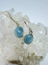 Blue Chalcedony drop earrings