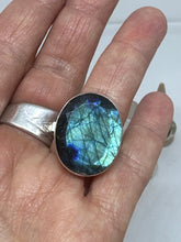 Protection large Labradorite Ring  Size 11