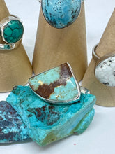 Turquoise with Matrix ring size 11