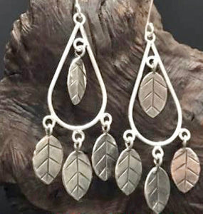 Rainforest dream catcher - Silver Earrings