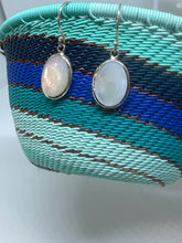 Circular Mother of Pearl earrings