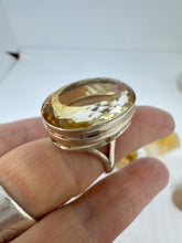Grand faceted Citrine ring   size 7.5